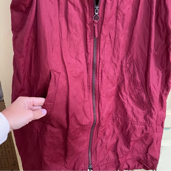 Stella Carakasi Maroon On The Go Vest Sleeveless Long Gorpcore Size XS - Picture 4 of 9